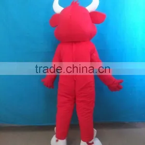 Super Lightweight Bull Mascot Costumes Red Adult Bull Mascot Costumes thumbnail-2
