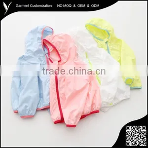 Kids Sunproof Zipper With Hood Sports Jacket thumbnail-2