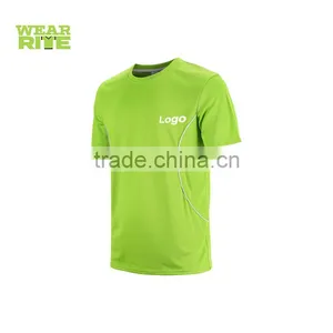 Logo Printing 100% Dry Fit Polyester Moisture Wicking T Shirt thumbnail-5