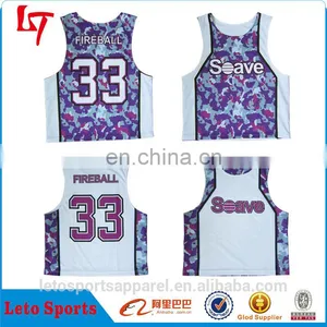 Wholesale Mesh Cool Camo Reversible Lacrosse Tank Top Jersey thumbnail-4
