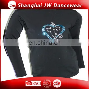 Fitness Crystal Ice Skating Dance Training T-shirt thumbnail-1