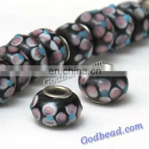 500 Loely Glass Bead Wholesale Handmade Murano Lampwork Glass European Beads Fit for Charm Bracelets thumbnail-1