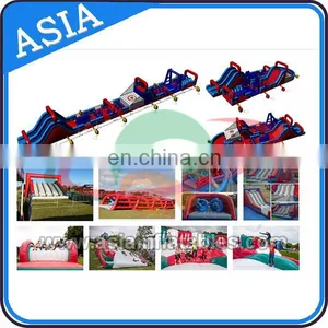 China Durable 0.55mm Pvc Insane Inflatable Adult Inflatable Obstacle Course For Running thumbnail-1