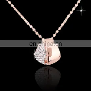 Promotional Wholesale Custom Crystal Diamond Rhinestone 2014 Fashion Pendant Necklace Jewelry MCB-0024 thumbnail-1
