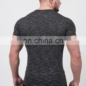 Trade Assurance 2015 Yihao Mens Custom Gym FitnessMen's Bodybuilding Clothing,Scoop Neck Sport T-Shirt,Gym Fitness T Shirt thumbnail-2