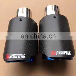 2017 High Quality Akrapovic Exhaust Tips Carbon Fiber Tail Pipe thumbnail-1