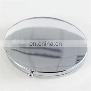 Hot Cheap Design Logo Yes Foldable Pocket Makeup Compact Mirrors With Leather Surface Wholesale thumbnail-4