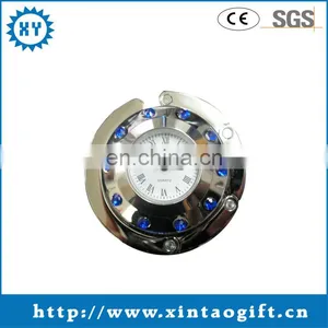Wholesale Metals Crystal Bag Hanger Cheap Bag Hanger With Watch thumbnail-1