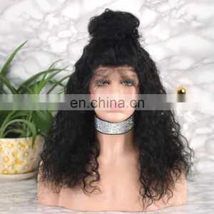 Natural Color Wholesale Price Good Quality Virgin Brazilian Human Hair Full Lace Wig thumbnail-1