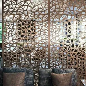 Living Room Partition Screen Design Stainless Steel Partition thumbnail-1