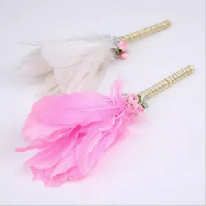 Unique Pink Feathers Top Signature Pen With Elegance Design for Wedding/advertisement Gift thumbnail-2