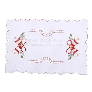 Cheap Wholesale Eco-friendly Christmas Felt Coaster thumbnail-1