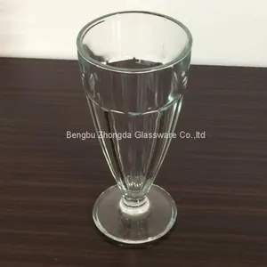 340ml Glass Ice Cream Cup Hot Sale Transparent Glass Ice Cream Bowl for Dessert Bar thumbnail-1