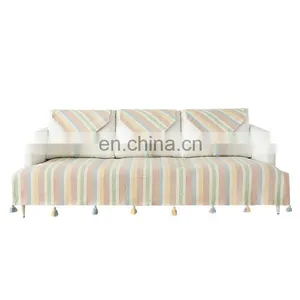 Wholesale Non Slip Cover Stripe Sofa Couch Protection Sofa Cover for Home Decor thumbnail-7