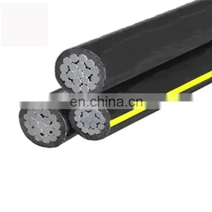 XLPE PVC Insulation Aluminum Conductor Druplex 16mm 25mm ABC Cable thumbnail-2