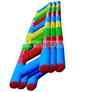 Outdoor Interactive Team Building Games Inflatable Sport Wipeout Game 6m Inflatable Ladder Bouncer For Kids and Adult thumbnail-7