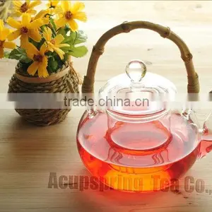 Glass Teapot With Bamboo Handle 600ml thumbnail-1