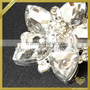 2016 Fantastic Alloy Wedding Bouquet Flower Rhinestone Brooch FB-032 thumbnail-5