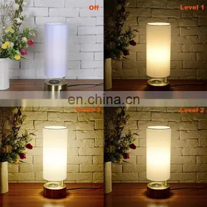 Post-modern Minimalist Dimming Hotel Desk Lamp Bedside Personality Bedroom Wireless Charging USB Charging Lamp thumbnail-6