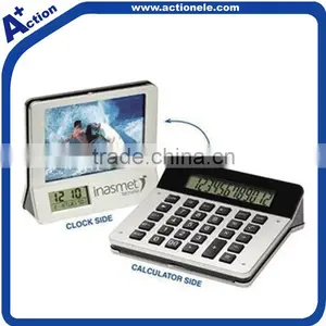 12 Digital Calculator and Calendar Clock thumbnail-1