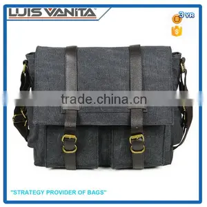 Wholesale School Black Messenger Bags thumbnail-1
