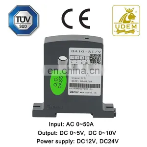 Acrel AC Current Sensor Input:AC 0-50A Output:DC:0-5V/0-10V Diameter:10mm CTs Class 0.5 0.2 Current Transformer BA10-AI/V thumbnail-3