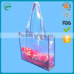 2016 Fashion Design PVC Waterproof Beach Bag With PP Handle Made in China and Best Price thumbnail-2