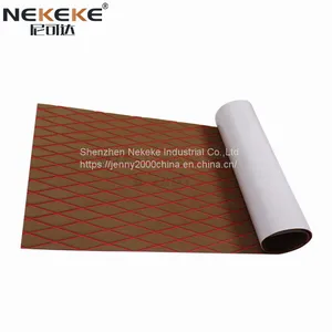 NEKEKE 6mm Light Brown + Red + Diamond on Surface Boat Yacht Marine EVA Deck Foam Sheet Composite Outdoor Decking thumbnail-3