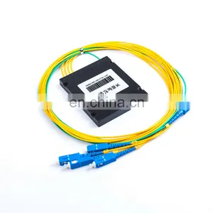 Factory Wholesale 1X2 1X4 1X8 1X16 1X32 1X64 Optical Fiber Sc Apc Upc Connector Steel Tube Type Plc Splitter thumbnail-1