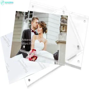 Clear Freestanding Double Sided Acrylic Photo Frame 2022 Google Trend Top 20 Best Sales thumbnail-2