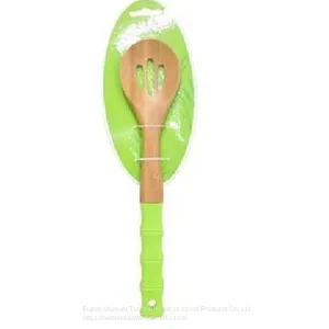 12.4inch Bamboo Cooking Tools,bamboo Cooking Spoon With Handle thumbnail-2