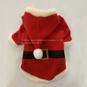 Dog Clothes/ Christmas Dog Dress Up/ Red Dog Clothes/ Dog Festive Dress thumbnail-2