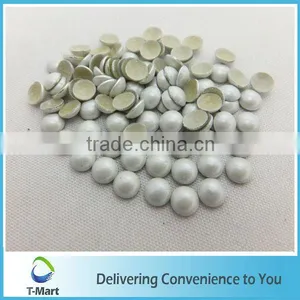 Strong Glue White Color Iron on Metal Studs thumbnail-1