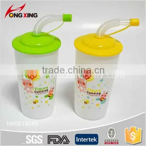 Hot Sale Kids Plastic Cup With Straw thumbnail-6