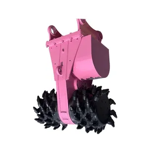 13-15 Tons Excavator Concrete Grinder Rock Milling Machine Suppler Pink Drum Cutter Price thumbnail-4