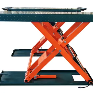 China Factory Portable 3000kg Mid-Rise Scissor Car Lift Machine 1.2m thumbnail-1