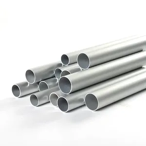 Aluminum Round Pipe 6063 T5 Polished Bright Anodized Tube Custom Diameter for Decoration Furniture Rail thumbnail-1