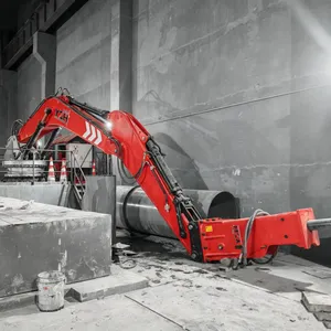 Stationary Hydraulic Rockbreaker Boom for Mine Crusher Stations thumbnail-3