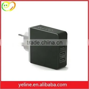 UK 4 Ports CE FCC ROHS Home Wall Charger for Samsung GALAXY S4/S5/S6 thumbnail-5
