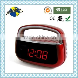 Very Hot Cheap Blue Big LED Portable Clock Radio thumbnail-1