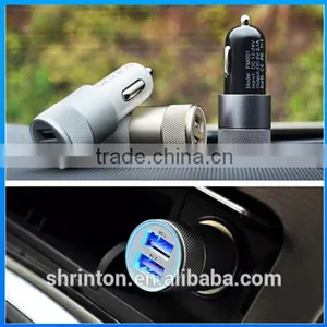 2 Ports High Quality 5V 2.4A/1A Usb for Mobile Phone Car Charger Adapter thumbnail-3