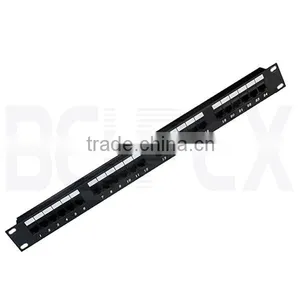 19" Fiber Optic Patch Panel 24 Port Cate6 Patch Panel thumbnail-1