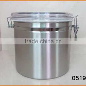 0519 8 Inch Stainless Steel Canister thumbnail-1