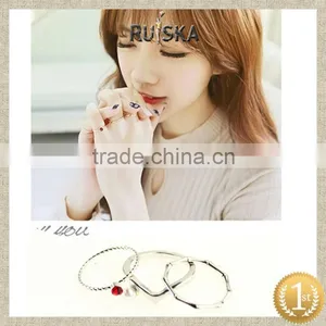 RED RUBY RING,CHARMING PEARL RINGS NEW COMING thumbnail-1