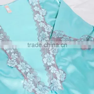 Noya Customized ZM 3050 Embroidery Lace Pajamas Set thumbnail-6