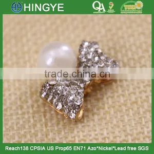 Wholesale Small Rhinestone Alloy Bow for Kids Clothing 15775-3 thumbnail-3