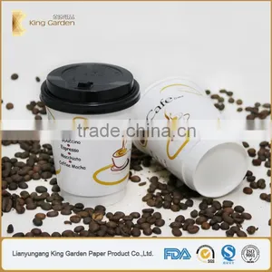 Single Wall /double Wall /ripple Wall Coffee Paper Cups With Lids thumbnail-3