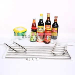 S/S+ABS 53*22.5*29.5 Hot Products Stainless Steel Kitchen Storage Rack thumbnail-2