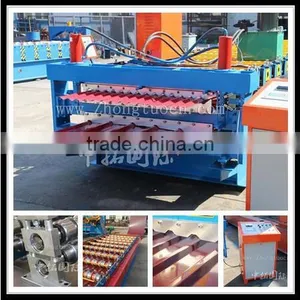 Zhongtuo Corrugated 1008 and 1000 Trapezoidal Double Layer Roll Forming Machine thumbnail-1