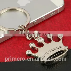 Rhinestone Princess Queen Crown Keychains Key Ring Creative Metal Key Holder Jewelry thumbnail-4